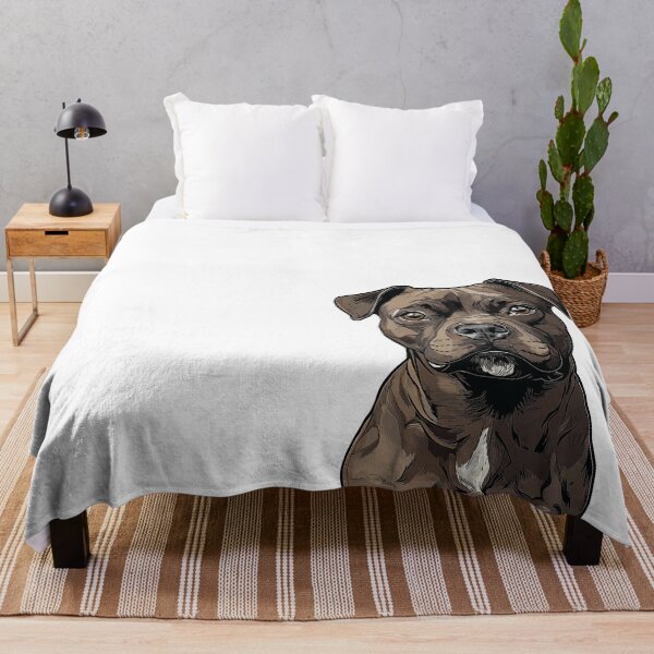 Aperçu de l'œuvre Illustration de chien Staffordshire Bull Terrier créée et vendue par whyitsme.