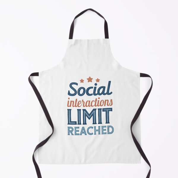 Item preview, Social Interactions Limit Reached - Minimalist and Trendy Design designed and sold by Colorful-Garden.