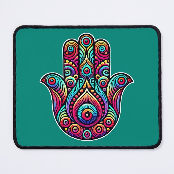 Item preview, Psychedelic Hamsa Hand designed and sold by PsycheBrain.