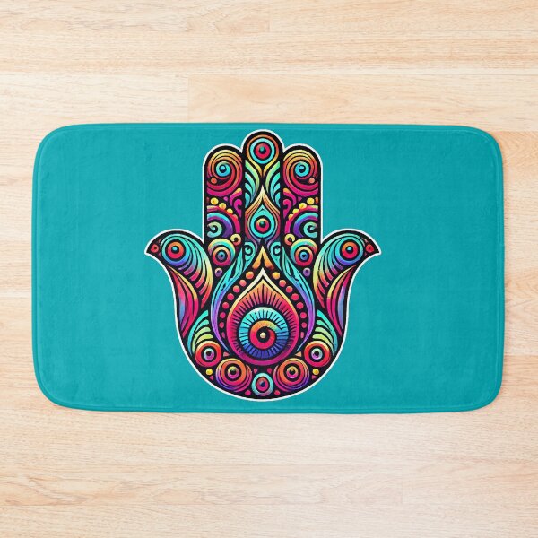 Artikelvorschau, Psychedelische Hamsa-Hand entworfen und verkauft von PsycheBrain.