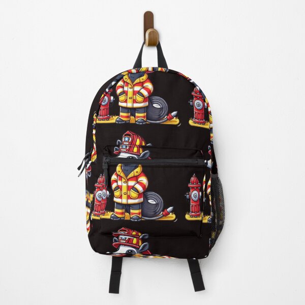 Item preview, Cute anteater firefighter at the fire hydrant designed and sold by DamioPolArt.