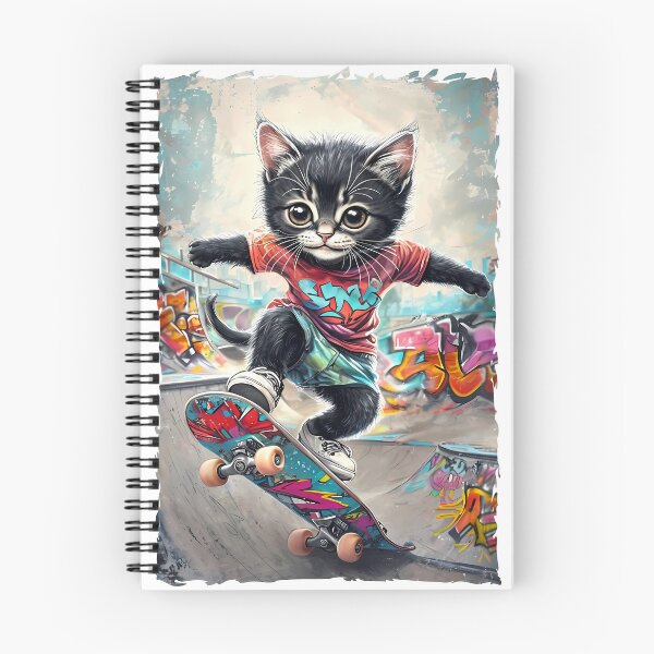 Item preview, Kitten skating on ramp designed and sold by LArtist68.