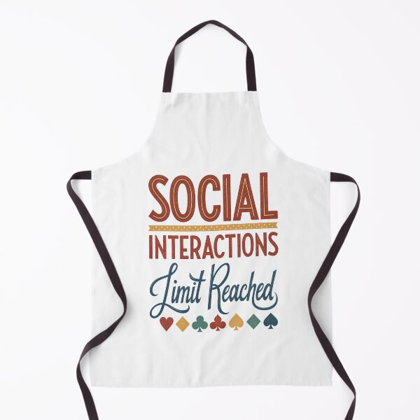 Item preview, Social Interactions Limit Reached - Minimalist and Trendy Design designed and sold by Colorful-Garden.
