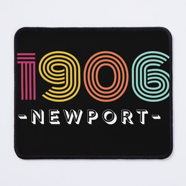 Item preview, Retro 1906 Newport Typography Design with Vibrant Colors designed and sold by Retro Travel Design.