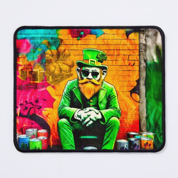 Item preview, St Patrick's Day Celebration Irish Leprechaun Graffiti designed and sold by Drone-tees.