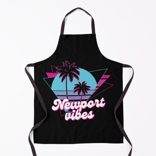 Item preview, Retro Newport Vibes Design with Palm Trees and Geometric Sunset designed and sold by Retro Travel Design.