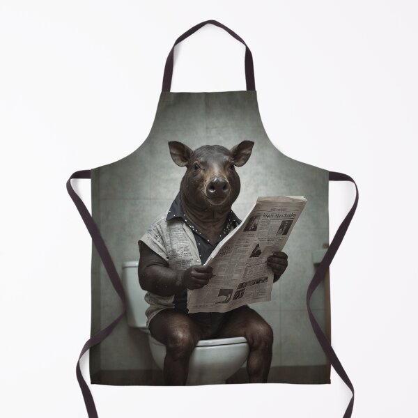 Item preview, Funny Tapir Reading a Newspaper designed and sold by vk09.