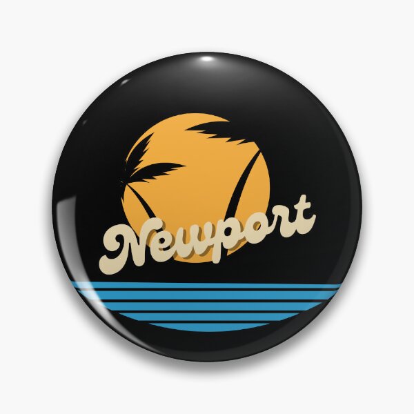 Item preview, Retro Newport Design with Sunset and Palm Trees designed and sold by Retro Travel Design.