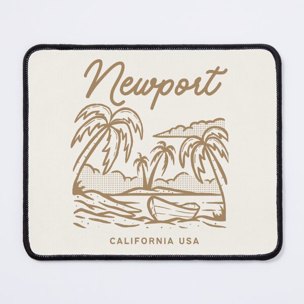 Item preview, Elegant Newport California Palm Tree Line Art Design designed and sold by Retro Travel Design.