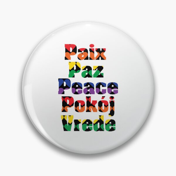 Item preview, Peace in Many Languages Rainbow Hearts designed and sold by ValeriesGallery.