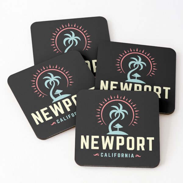 Item preview, Modern Newport California Palm Tree and Sunburst Design designed and sold by Retro Travel Design.