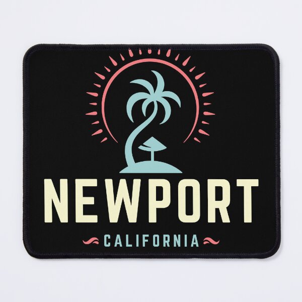 Item preview, Modern Newport California Palm Tree and Sunburst Design designed and sold by Retro Travel Design.