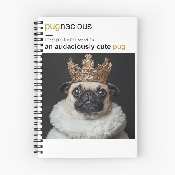 Item preview, Pugnacious - an audaciously cute pug designed and sold by XYZish.