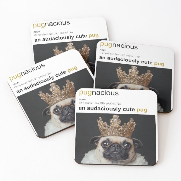 Item preview, Pugnacious - an audaciously cute pug designed and sold by XYZish.