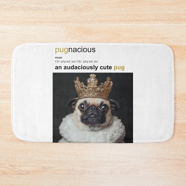 Item preview, Pugnacious - an audaciously cute pug designed and sold by XYZish.