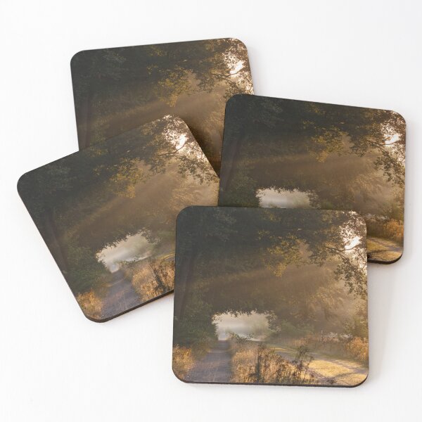 Item preview, Beautiful Sun Set forest road designed and sold by Art-drawings-md.