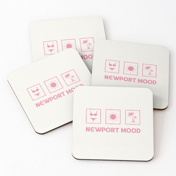 Item preview, Minimalist Newport Mood Design with Beach Icons designed and sold by Retro Travel Design.