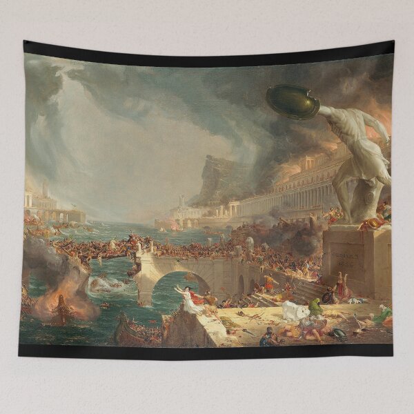 Item preview, The Course of Empire Destruction 1836 - Cole Thomas  designed and sold by Vintage Designs +.