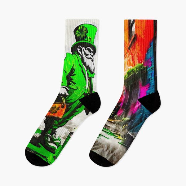 Item preview, St Patrick's Day Celebration Irish Leprechaun Graffiti designed and sold by Drone-tees.