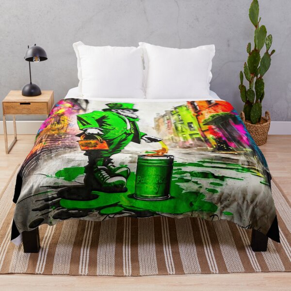 Item preview, St Patrick's Day Celebration Irish Leprechaun Graffiti designed and sold by Drone-tees.