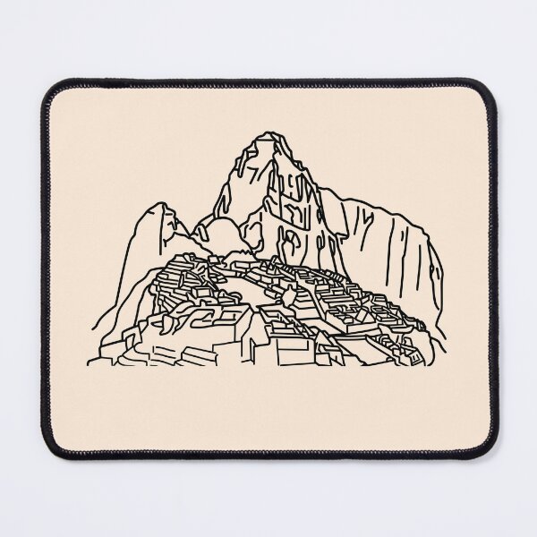Item preview, Machu Picchu Line Art Peru Inca Trail Mountain designed and sold by Mystikos Art.