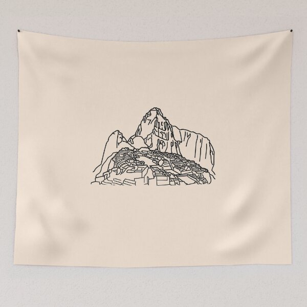 Item preview, Machu Picchu Line Art Peru Inca Trail Mountain  designed and sold by Mystikos Art.