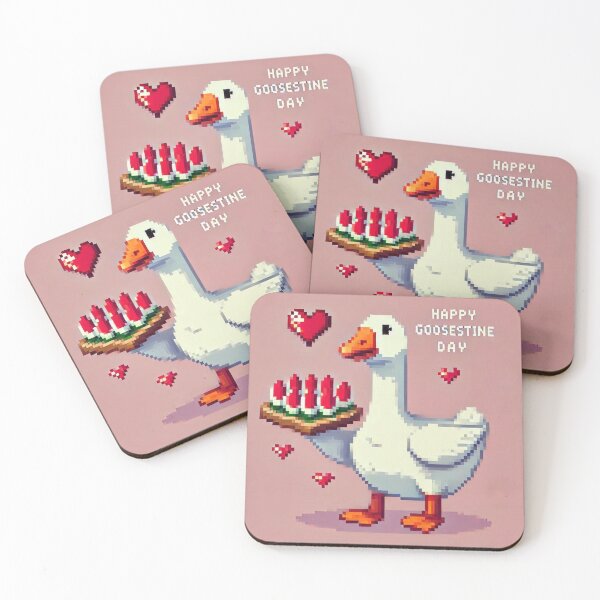Item preview, Goose Celebrating Happy Goosestine Day designed and sold by crazygoose30.