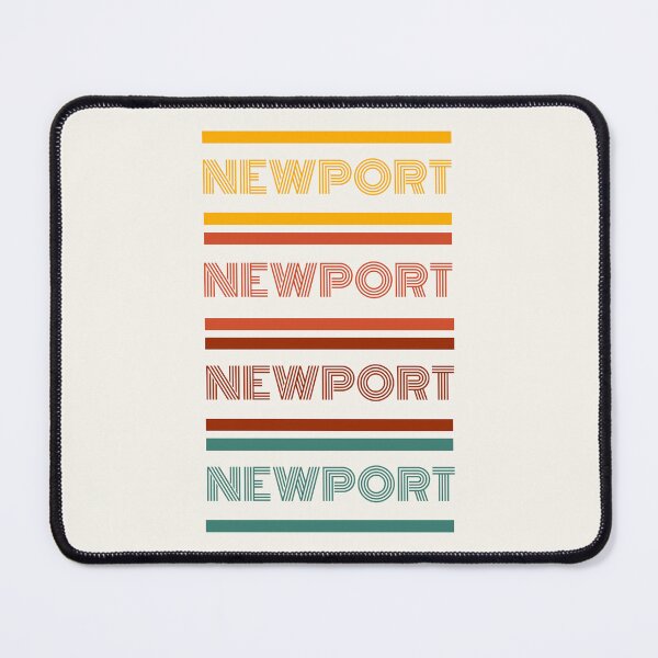 Item preview, Retro Newport Text Design with Bold Striped Gradient designed and sold by Retro Travel Design.