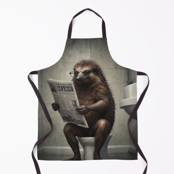 Item preview, Funny Hedgehog Reading Newspaper Artwork designed and sold by vk09.