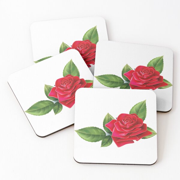 Item preview, Pretty red rose with leaves designed and sold by Jamildesign.