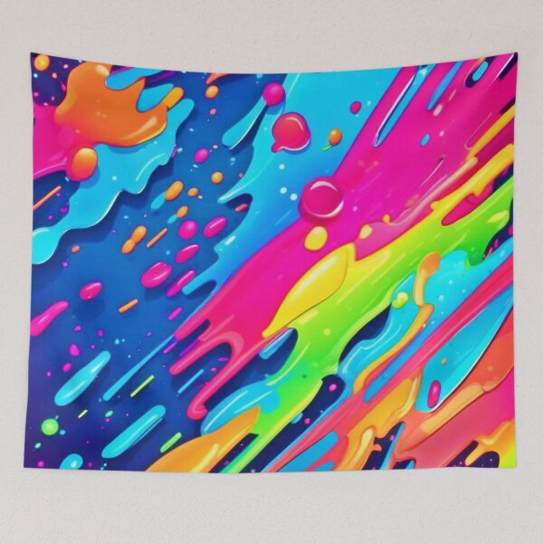 Item preview, Colorful Paint Splatter designed and sold by Health And Fitness Posts e-Store.
