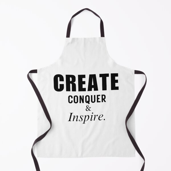Item preview, Create, Conquer, Inspire Bold Motivational Typography Minimalistic Quote Art designed and sold by cosmiccircles01.