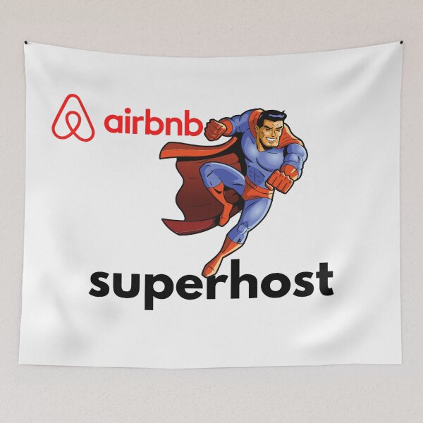 Item preview, Super Host Airbnb Super Hero Reservation Apartments Five Stars designed and sold by DaniVi.