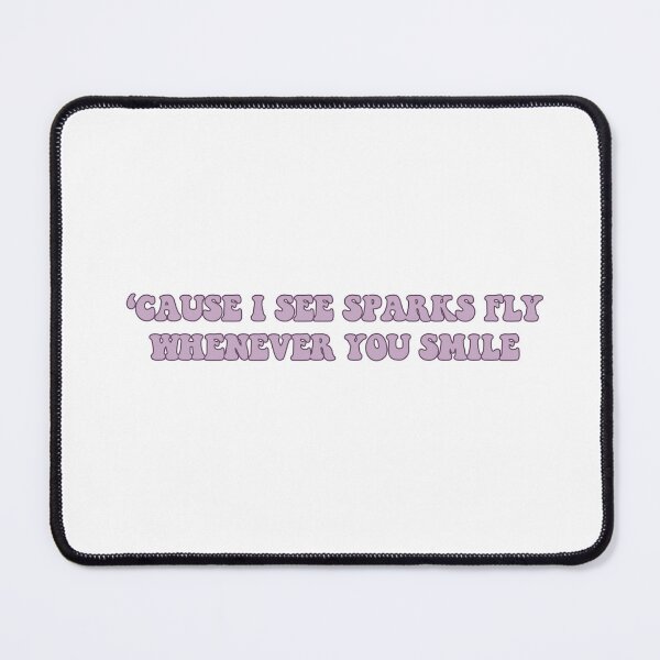 Item preview, cause I see sparks fly whenever you smile - Taylor Swift designed and sold by bombalurina.