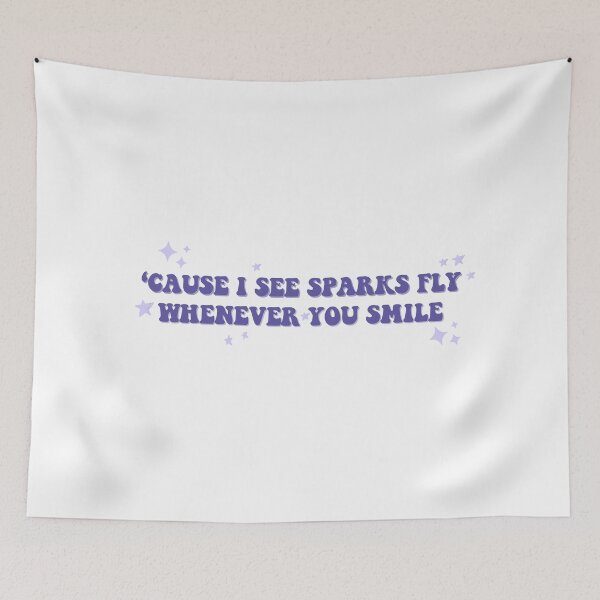 Item preview, Cause I see sparks fly whenever you smile Taylor Swift designed and sold by bombalurina.
