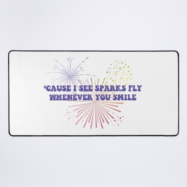 Item preview, Cause I see sparks fly whenever you smile Taylor Swift designed and sold by bombalurina.