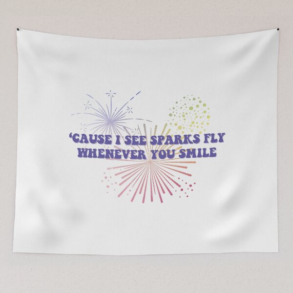 Item preview, Cause I see sparks fly whenever you smile Taylor Swift designed and sold by bombalurina.