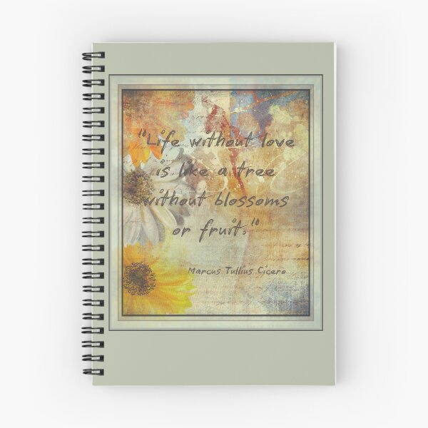 Item preview, Life Without Love Quote with Vintage Floral Background designed and sold by DreamsArtwear.