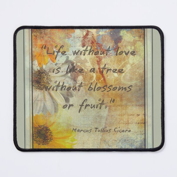 Item preview, Life Without Love Quote with Vintage Floral Background designed and sold by DreamsArtwear.