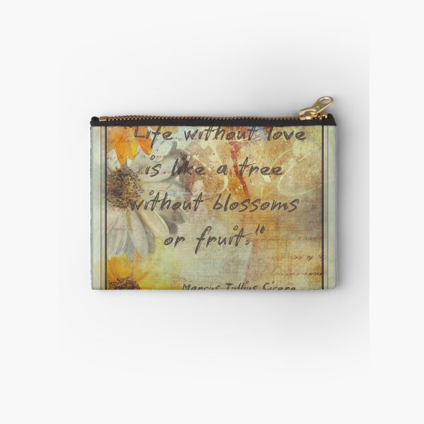 Item preview, Life Without Love Quote with Vintage Floral Background designed and sold by DreamsArtwear.