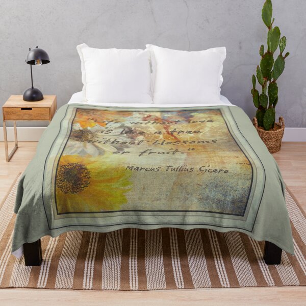 Item preview, Life Without Love Quote with Vintage Floral Background designed and sold by DreamsArtwear.