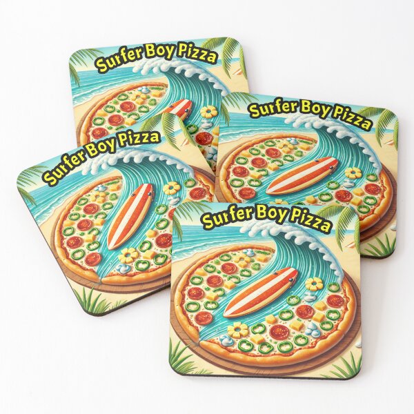 Item preview, Surfer Boy Pizza designed and sold by SaltCraft.