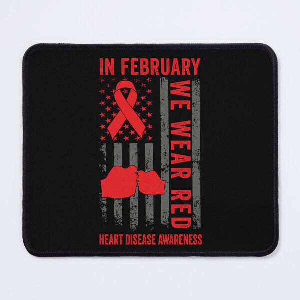 Item preview, February We Wear Red American Flag Heart Disease Awareness designed and sold by iam8lu3.