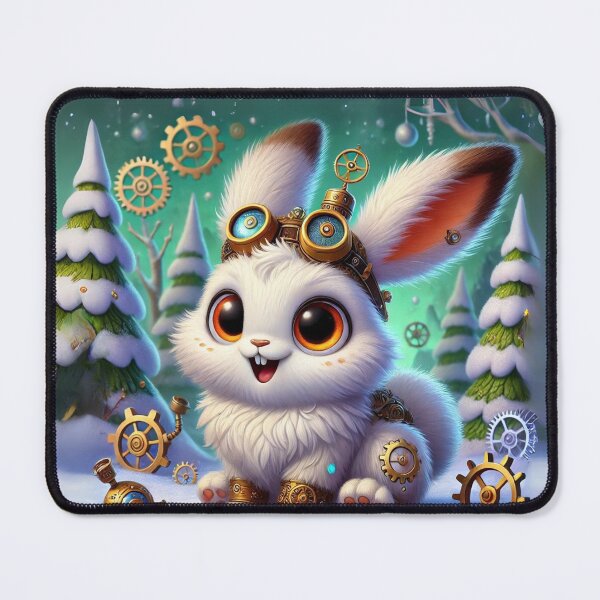 Item preview, Steampunk Snowshoe Hare designed and sold by Sillytoe.