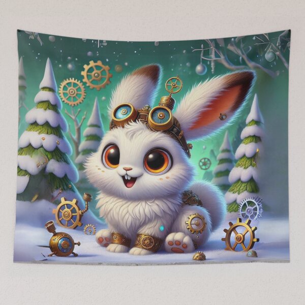 Item preview, Steampunk Snowshoe Hare designed and sold by Sillytoe.