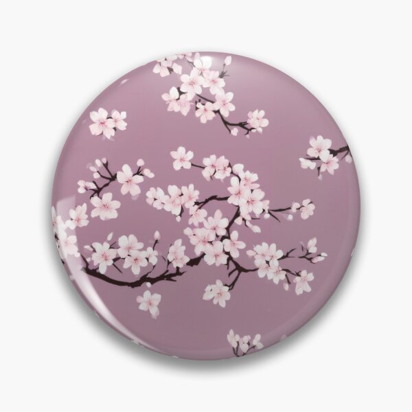 Aperçu de l'œuvre Motif de fleurs de cerisier rose foncé créée et vendue par FluidForms.
