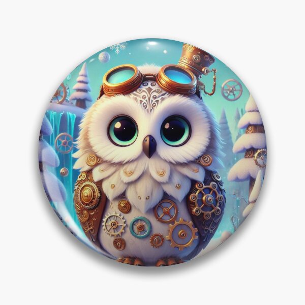 Item preview, Steampunk Snowy Owl designed and sold by Sillytoe.
