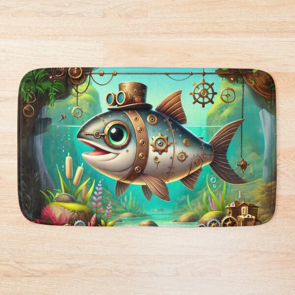 Item preview, Steampunk Sockeye Salmon designed and sold by Sillytoe.