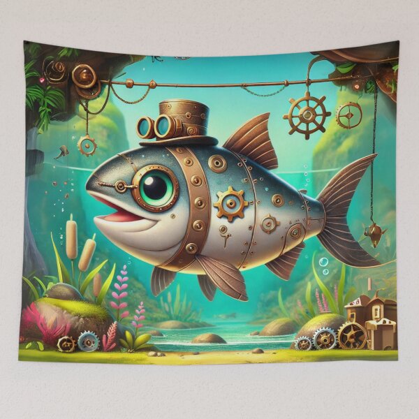 Item preview, Steampunk Sockeye Salmon designed and sold by Sillytoe.
