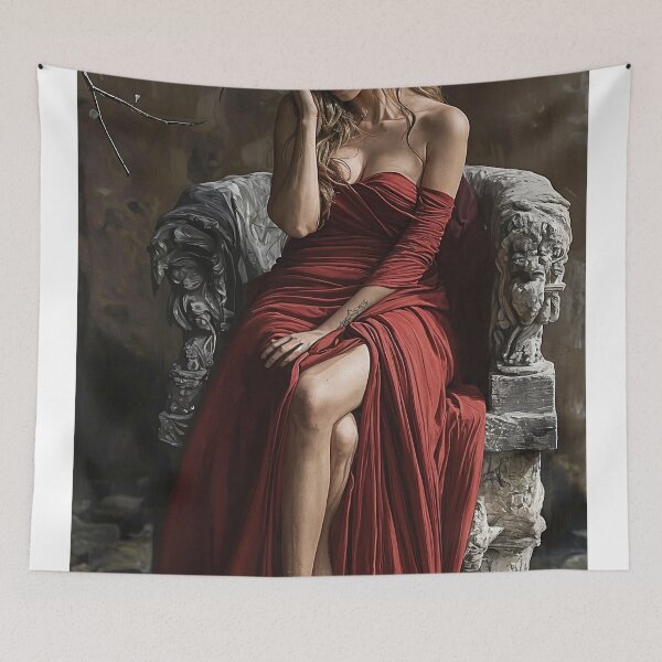 Item preview, Solitude in Scarlet designed and sold by oanaunciuleanu.